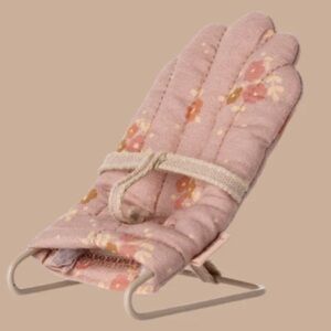Maileg Miniature Mouse Baby Bouncer - Rose